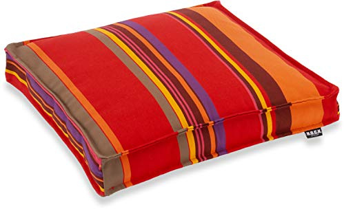 H.O.C.K. Yucatan Outdoor Sitzkissen CLOU Stuhlkissen für den Garten, wasserabweisend/lichtecht (6-7) (40x40x5cm, Rot)