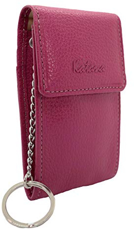Porte clé à Anneau Katana Unisexe en Cuir réf 953025 Taille MOY. (11 coul.disp) (Fuschia)
