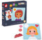 Janod - Magnetisches Spiel „Emotionen“ - Lernspiel Babys und Kleinkinder - Ab 2 Jahren, J08038
