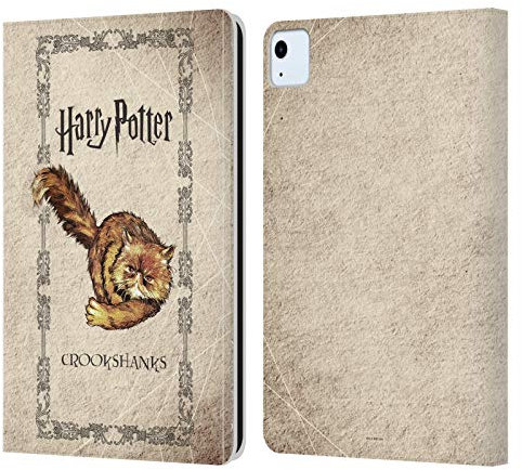 Head Case Designs Offizielle Harry Potter Crookshanks Katze Prisoner of Azkaban III Leder-Wallet-Hülle Kompatibel mit Apple iPad Air 11 2020/2022/2024/2025