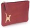 Catwalk Collection Handbags - Petit Portefeuille Femme Cuir - Mini Porte Monnaie - RFID Blocage - Boîte Cadeau - Mimi - Rouge Or