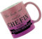 Crealuxe Farbverlauf-Glitzertasse (pink-purple) Die beste und coolste Chefin heißt ..Wunschname - Glitzertasse mit Farbverlauf - Kaffeetasse