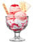 Topkapi 251.207 Eisbecher Dessertschale Sonia, ~300 ml, Cocktail Gläser, Ice Cream Sundae, 6 Stück aus Glas