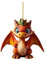 Laonajkd Schildkröte Weihnachtsdekorationen, hängende Ornament, Weihnachtsbaumschmuck, Anhänger, Kunstharz, grüne, für Zuhause, Urlaub, Party mit Belastung Weihnachten deko Christmas