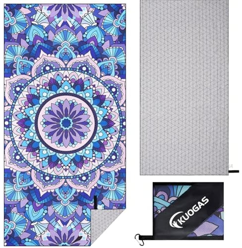 KUOGAS Strandtuch XXL 90×180,GroßEs Mikrofaser Schnelltrocknendes Handtuch, Sandfrei Badetuch,Stranddecke Damen strandhandtuch