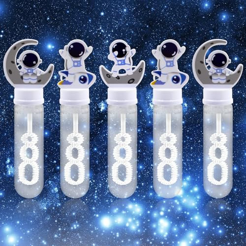 Moltby Seifenblasen Kinder Mitgebsel - 24 Stück Seifenblasen Set für Kinder, Mini Seifenblasen Weltraum-Astronauten Mitgebsel Kindergeburtstag Kinder, Seifenblasen Klein Mitgebsel Kinderparty