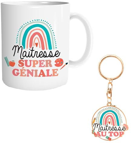 THE REPLICANT Coffret Mug + Porte clefs Maitresse Super Géniale et au Top