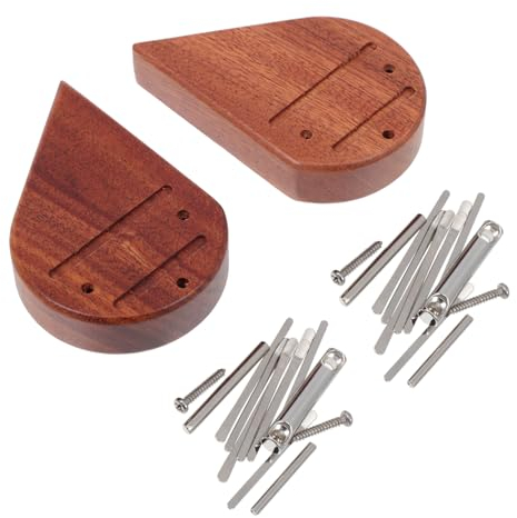 ifundom 2 Stück Oktav Kalimba Tragbares Musikinstrument Fingerklavier Anfänger Daumenklavier Kalimba Für Anfänger Tragbare Kalimba Holz Daumenklavier Mini Kalimba Klavier