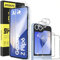 ZAXGLAR Verre Trempé pour Samsung Galaxy Z Flip 6/Flip6 5G,2 Pièces Protecteurs d'écran + 2 Pièces Caméra Arrière Protecteur, Ultra Résistant Vitre Protecteur, Clarté HD, sans Bulles, Anti-Rayures