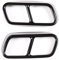 Auto Auspuffblende für BMW F01 7 Series 2009-2014, 1 Paar Endrohr Auspuff Endschalldämpfer Abgasrohr Abdeckung Trim Heckkehle Ersatz Zubehör,B/Black