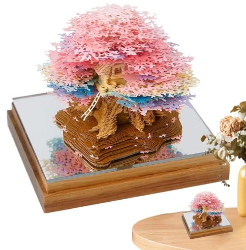 3D Kalender 2025, 3D Abreißkalender 2025, 3D-Kunstkalender, Treehouse-Papierskulpturen-Kalender, Creative Offices Tischkalender, Planungskalender Einzigartiger Desktop-Kalender Für Tisch-Bücherregal