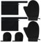 Piriuuo 4 Stück Selbstbräuner Handschuh Set, Polyester Bräunungshandschuhe mit 2 Wasserdichte Tasche Schwarze Wiederverwendbarer Selbstbräunungs Handschuh Streifenfreie Ultraweich Gleichmäßige Bräune