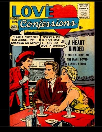 Love Confessions #45: Golden Age Romance Comic 1955