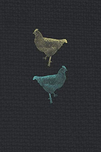 NOTIZBUCH VINTAGE HÜHNER: Weißes Papier I 120 Seiten I Dotted I Punktkariert I Notizheft I Skizzenbuch I DIN-A5 I Geschenk I