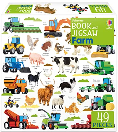 Usborne Book and Jigsaw Farm