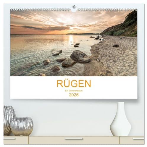 Rügen ein Sommertraum (hochwertiger Premium Wandkalender 2026 DIN A2 quer), Kunstdruck in Hochglanz: Rügen eine Schatzkiste voller Entdeckungen (CALVENDO Orte)