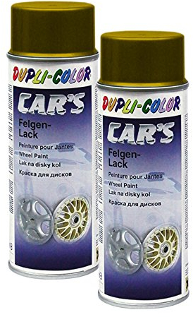DUPLI_bundle 2 x dupli Color Cars Jantes Jante or or brillant protecteur de vernis acier métal léger 40
