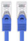 1m - blau - 1 Stück CAT.7 Netzwerkkabel Sftp (Rohkabel) Patchkabel (SET) 10000Mbit/s - 500 MHz konfektioniert mit 2 RJ45 Stecker Cat6a