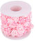 Rose Künstliche Perle Draht Perlen Garland String 10m / Rolle 3mm DIY Hochzeit Dekoration, Faux Kristall Perlen(pink)