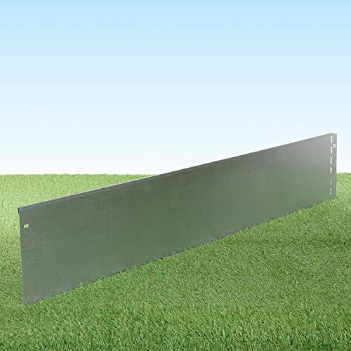 GartenAZ – Rasenkante Metall feuerverzinkt 103x20cm, Nutzlänge 50m - Flexible Rasenbegrenzung aus wetterfestem Stahlblech für saubere Rasen- & Beetabgrenzung - Beeteinfassung Kante robust & langlebig