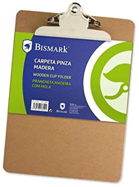 Carpeta Madera Con Pinza Bismark A5