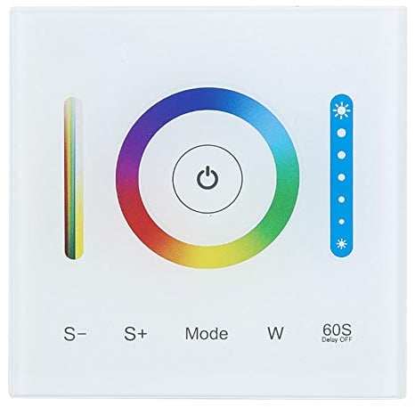 Zerodis Milight Wand Touch Panel LED Controller für RGB/RGBW/RGB + CCT Farbwechsel LED Streifen Licht mit DC 12-24V