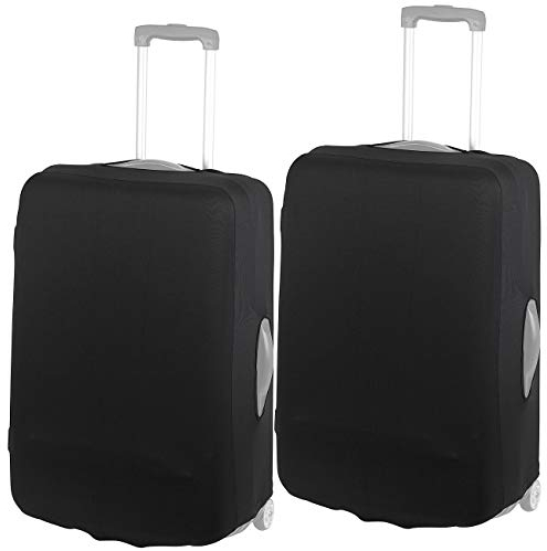 Xcase Reisekofferhüllen: 2er-Set elastische Schutzhülle für Koffer bis 63 cm Höhe, Größe L (Kofferhülle elastisch, Kofferschutz)