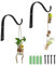 Lenxnmy Ganci da Parete per Pianta Porta pianta Appendere Parete Ganci Staffe per Appendere cestini/Vaso/Uccelli mangiatoie/Piante/Lanterne/Fiori/all’Esterno/Balconi/Giardino(4 inch)