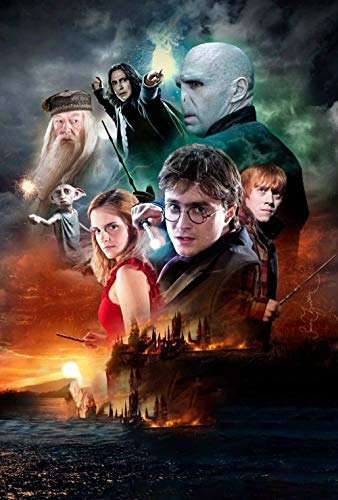 5D-Diamant-Malset zum Selbermachen für Erwachsene und Kinder, runde Strassmalerei mit Diamanten, Kreuzstich-Kunst, Diamantkunst und Punkten (Harry Potter, 30,5 x 40,6 cm)