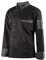 Clinotest Kochjacke, Bäckerjacke, langarm mit Druckknopfverschluss, in der Farbe Black, Modern Style (XL)