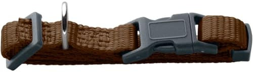 HUNTER Halsung London Vario Basic Mini | Braun | Größe 14-20/XXS-XS | mit Sicherheitsverschluss | weich & flexibel | reißfest & schnelltrocknend | pflegeleicht & formstabil | langlebig