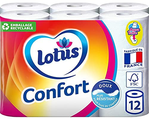 Lotus Confort Blanc Rouleaux X12