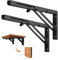 Quanerba 2 Stück 250mm Klappkonsole Schwerlast, maximale Tragfähigkeit 50kg/110lb, Klappregalhalterungen, Regalträger & -Stützen, Klappscharnier für Haus Küche Büro Grill (10Inch (250mm)-max 50kg)