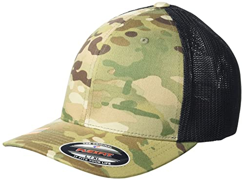 Flexfit Unisex Multicam Trucker Mesh Cap Baseballkappe, multicam, L-XL EU