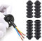ZACUDA 20 Stück Gummitülle 25mm Kabeldurchführungen Tower Form Kabeldichtungen Dichtungen Kabelschutz Ring für Kabel, Draht, Stecker und Elektrische Box