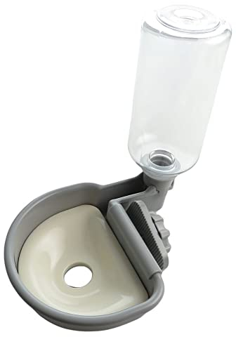 animallparadise - Gamelle d'eau a Fixer sur Cage métal, Anti débordement, 480 ML, pour Chien
