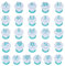 Alphabet Fondant Cutter 26 Pièces Emporte Pièce Lettre Frapper Bricolage Moule à Gâteau Décoration pour Pâtisserie Décoration de Biscuit Pâte à Sucre Cookie