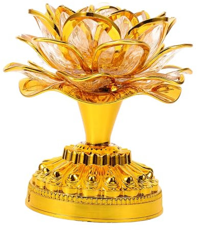 OSALADI 1stk Lotuslampe Buddhistische Laterne Buddha-licht Lotuslichter Buddhistische Lampe Led-lotuslicht Lampe Buddha Buddhismus Liefert Haushalt Buddhistische Hallenlichter Plastik