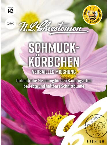 Schmuckkörbchen Versailles Mischung, N.L. Chrestensen Blumensamen Mischung für Garten und Wiese