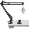 Geekria for Creators Bras de microphone compatible avec AKG Lyra Ultra-HD, P120, P220,C214 Adaptateur de montage pour bras de micro avec bride de table,support de suspension,bras à ciseaux pour micro