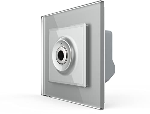 Livolo Näherungsschalter Berührungsloser bewegungsaktivierter automatischer Lichtschalter UP Bewegungsschalter Handflächeninduktion Grau VL-FCU1-2IP-SR-15 Glasrahmen