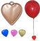 Godfather Heart Shaped Balloon Weight Plastic Balloons Weights Reusable Helium Balloon Weights for Parties Birthday Celebration Decoration (Rose Gold, Pack of 10)