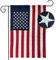 AZCOVER Amerikanische Flagge, 30.5x45.7 cm, Gartenflagge für den Außenbereich, robuste Nylon-amerikanische Flaggen für den Außenbereich, mit gestickten Sternen, mit Ärmeln, für jedes Wetter