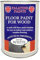 Floor Paint for Wood - Solid Satin Finish, Interior and Exterior, Hard Wearing (White, 1 Litre)