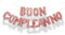 Ponmoo Foil Palloncini Buon Compleanno Banner Kit - Oro Rosa, Festa Decorazioni di Scritta Palloncino Happy Birthday in Italiano