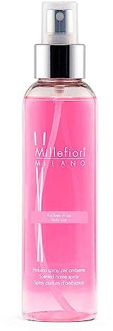 Millefiori Milano Raumspray Lychee Rose 150 ml, Kopfnote Szechuan-Pfeffer, Lychee, 7SRRO