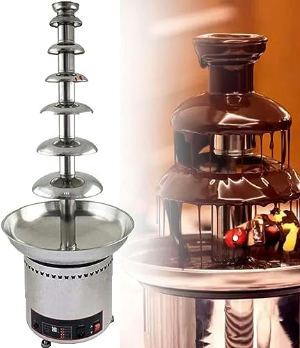 Mini Fontaine à Fondue au Chocolat, Machine à Fontaine électrique à Fondue au Chocolat en Acier Inoxydable, équipement de Buffet en Acier Inoxydable 300 W pour fête, Mariage, Anniversaire