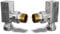UK Radiators Square Chrome Radiator Valve Pair - Chrome Polished Finish - Classy and Modern Design 1/2 x 10mm Angled Radiator Valve Pair - Pair of Valves