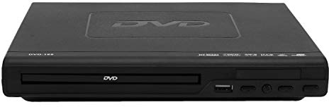 Jowsst Tragbarer DVD-Player für TV-Unterstützung, USB-Port, kompaktes DVD/SVCD/CD/Disc mit Fernbedienung, nicht kompatibel mit HD