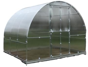 Gewächshaus KLASIKA Tube 3x2m mit fundamenten und 6mm Polycarbonat